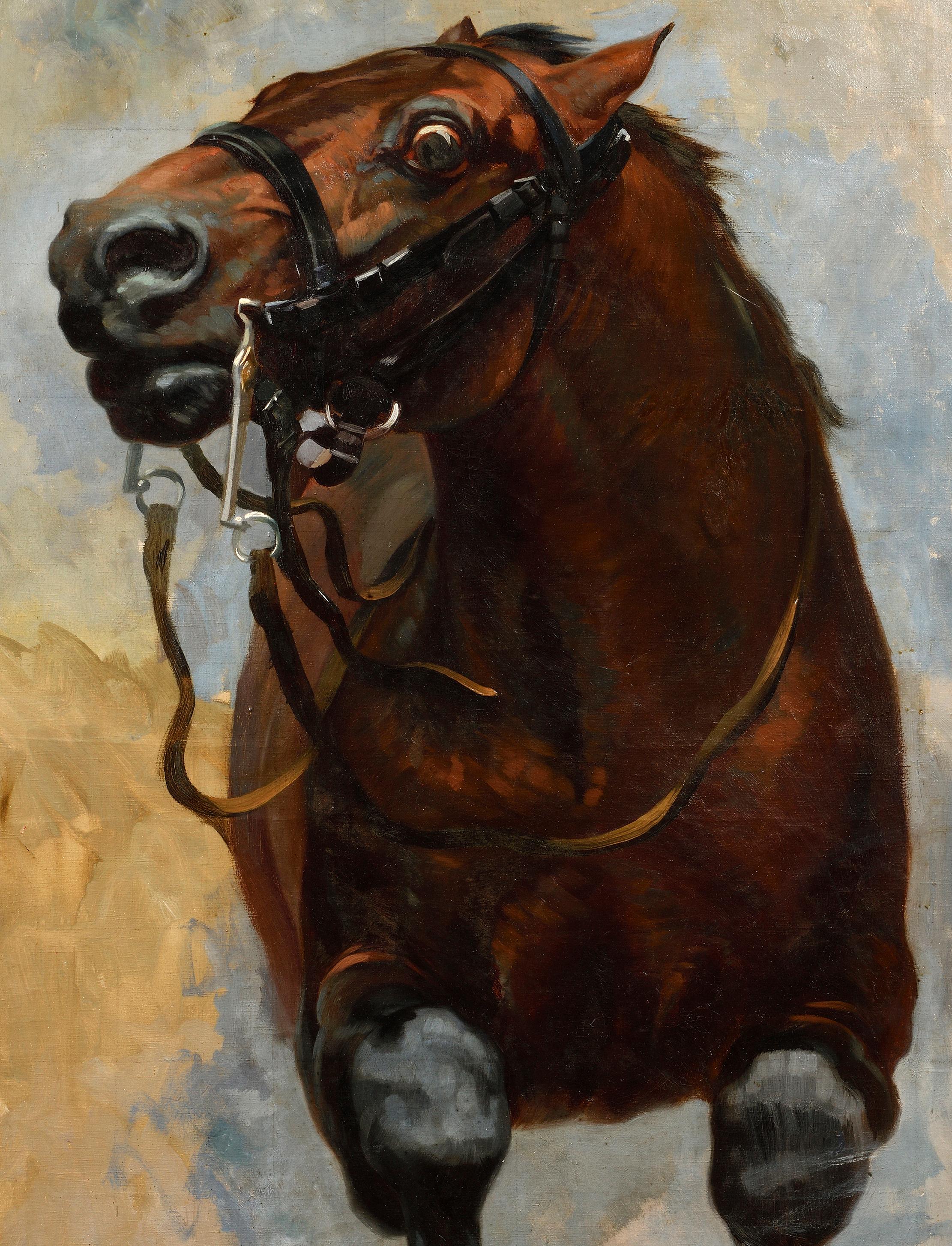 Antique Horse Painting 