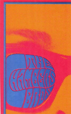 Victor Moscoso Neon Rose #12 Chambers Brothers Matrix Poster, Original 1967