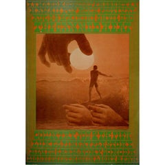 Originnal psychedelic poster by Victor Moscoso - Hawaii Pop Rock Festival