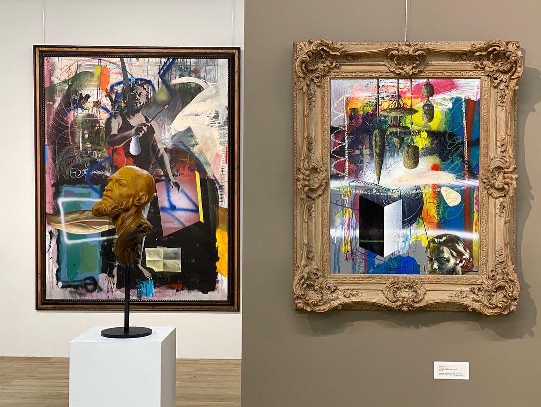 Victor Muller Almost Blue 21st Century Contemporary Oil Painting