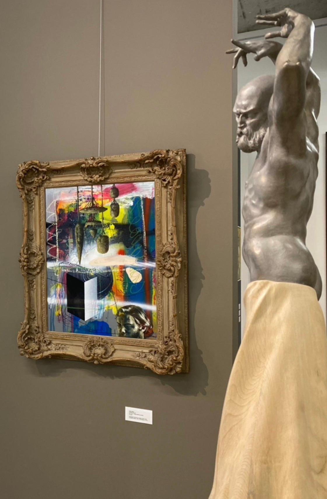 Victor Muller Almost Blue 21st Century Contemporary Oil Painting