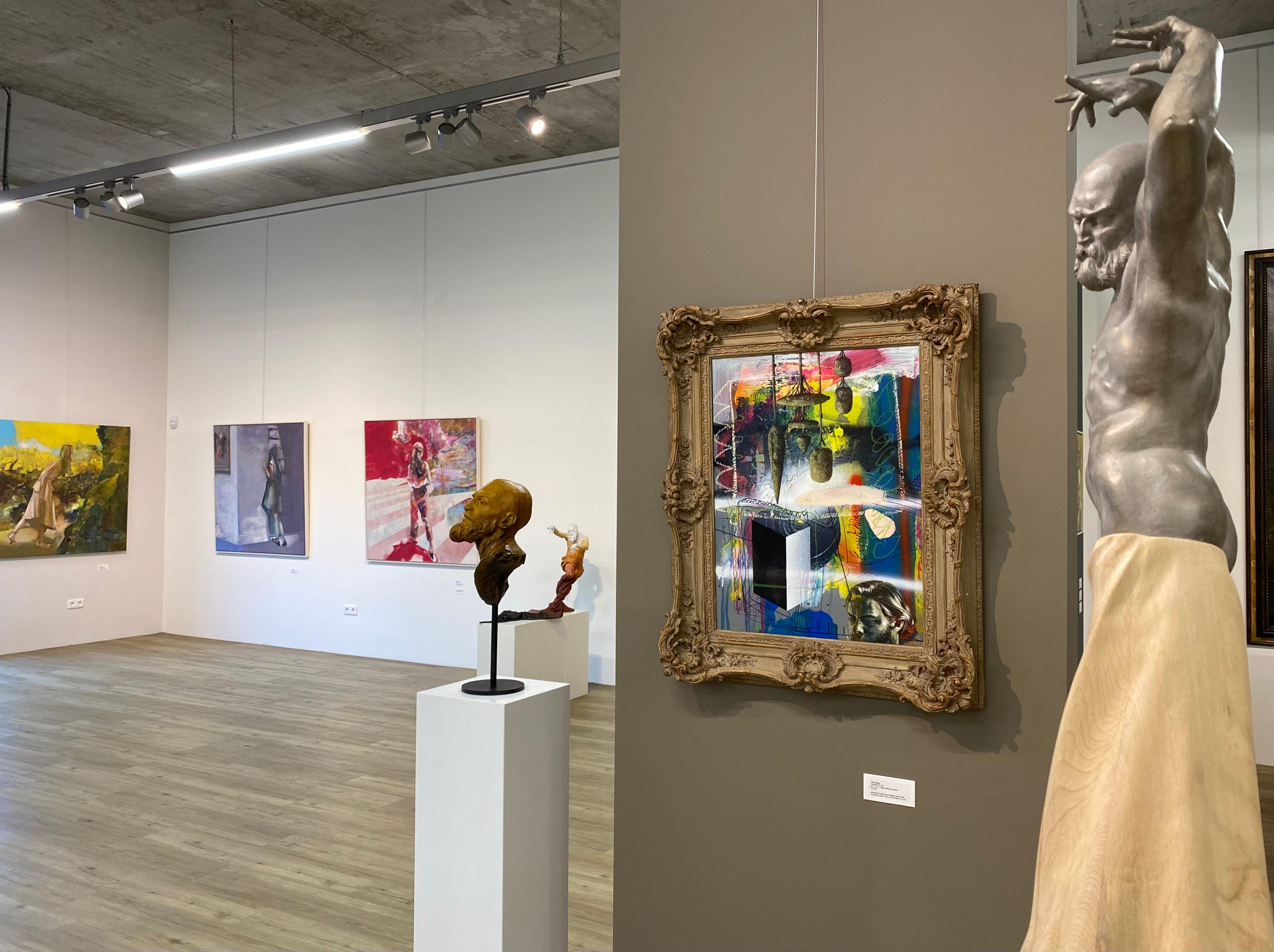 Victor Muller Almost Blue 21st Century Contemporary Oil Painting