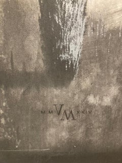 De Wandelaar (El caminante) Pintura acrílica sobre lienzo Blanco y negro En stock