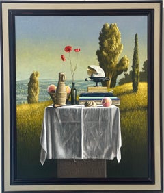 Hora ruit tempus fluit- 21st Century Contemporary  still-life&landscape Painting