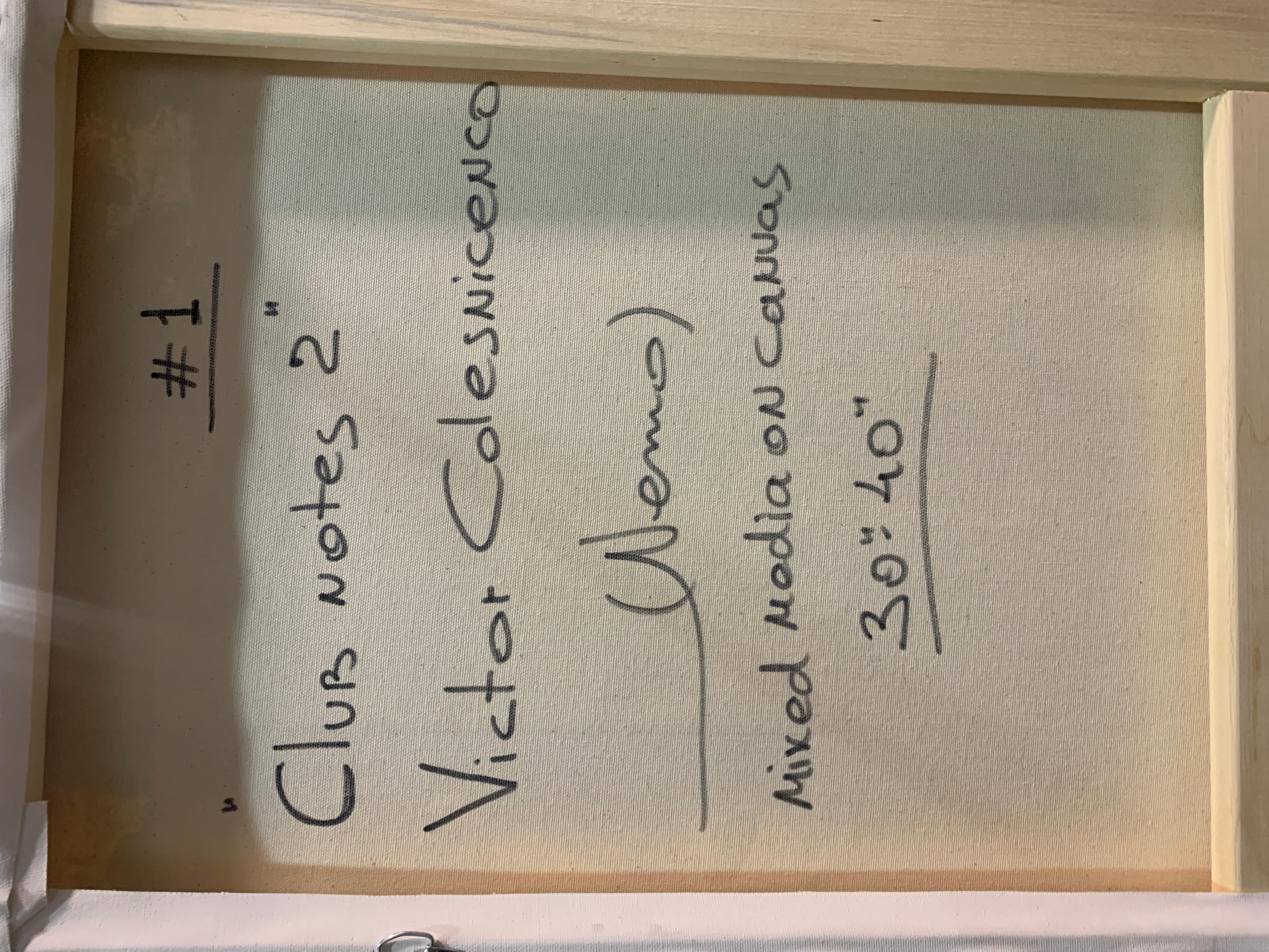 Club Notes 2 #1 (Original) – Painting von Victor Nemo