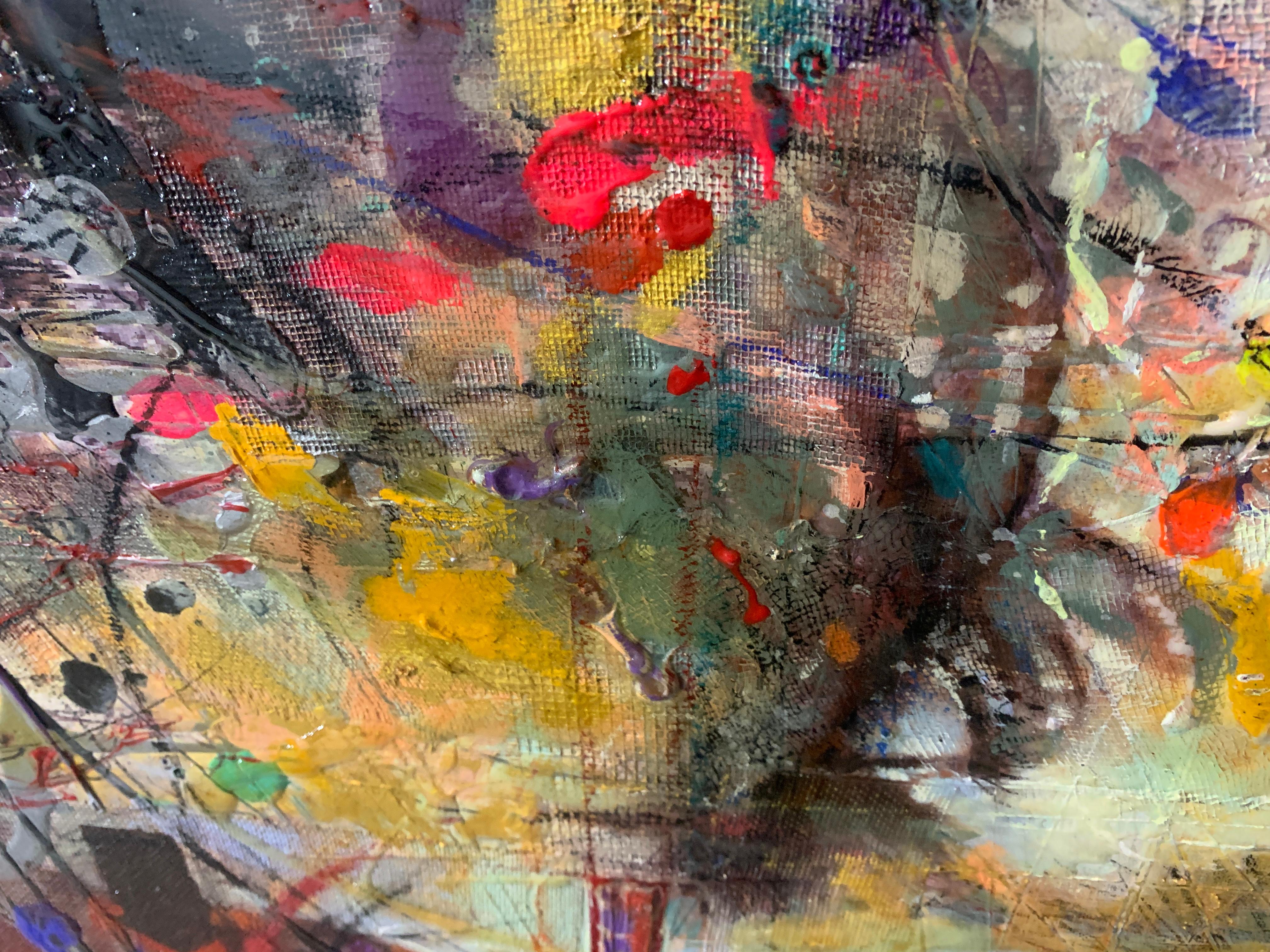 Club Notes 2 #1 (Original) (Grau), Portrait Painting, von Victor Nemo