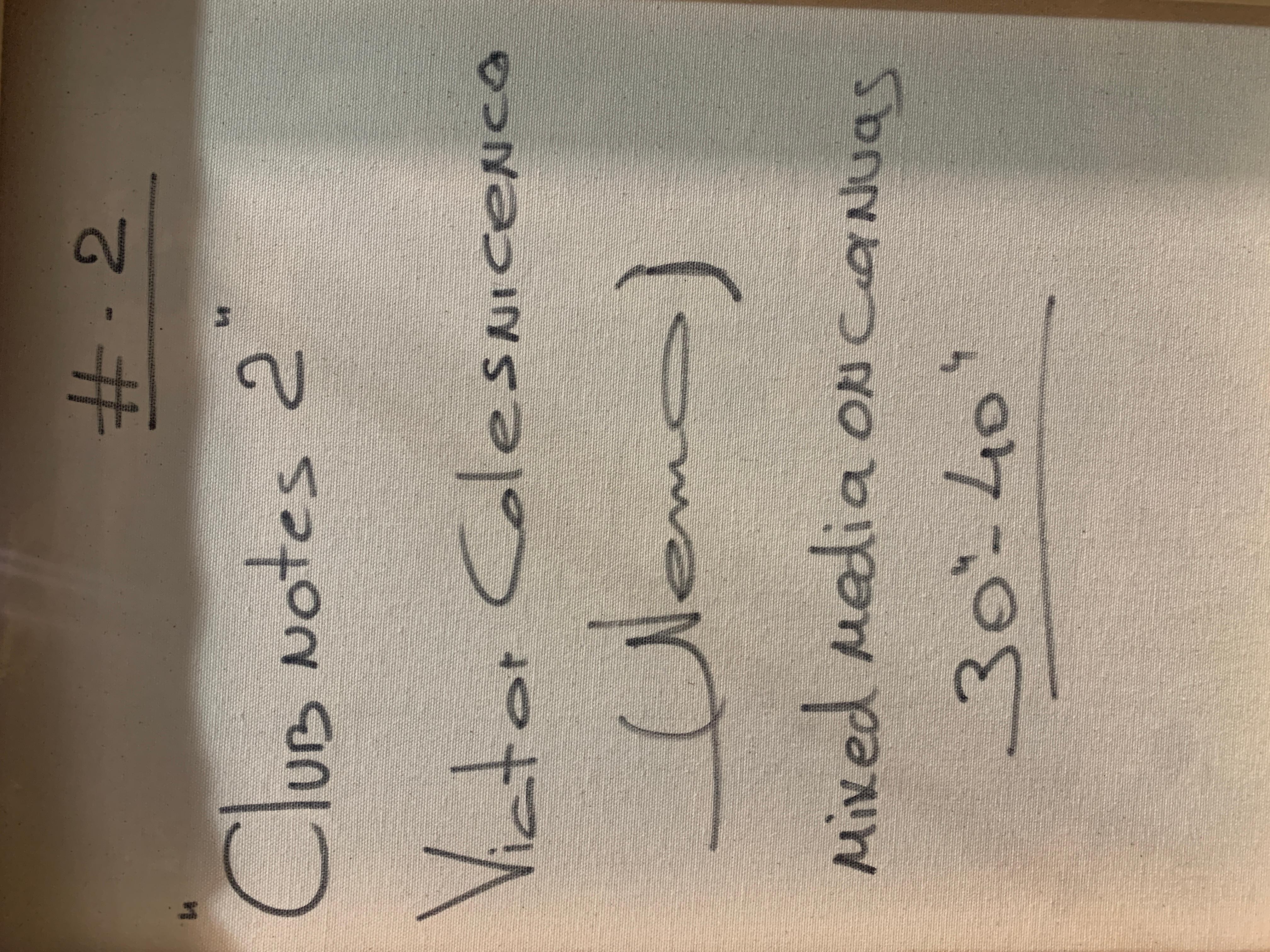 Club Notes 2 #2 (Original) – Painting von Victor Nemo