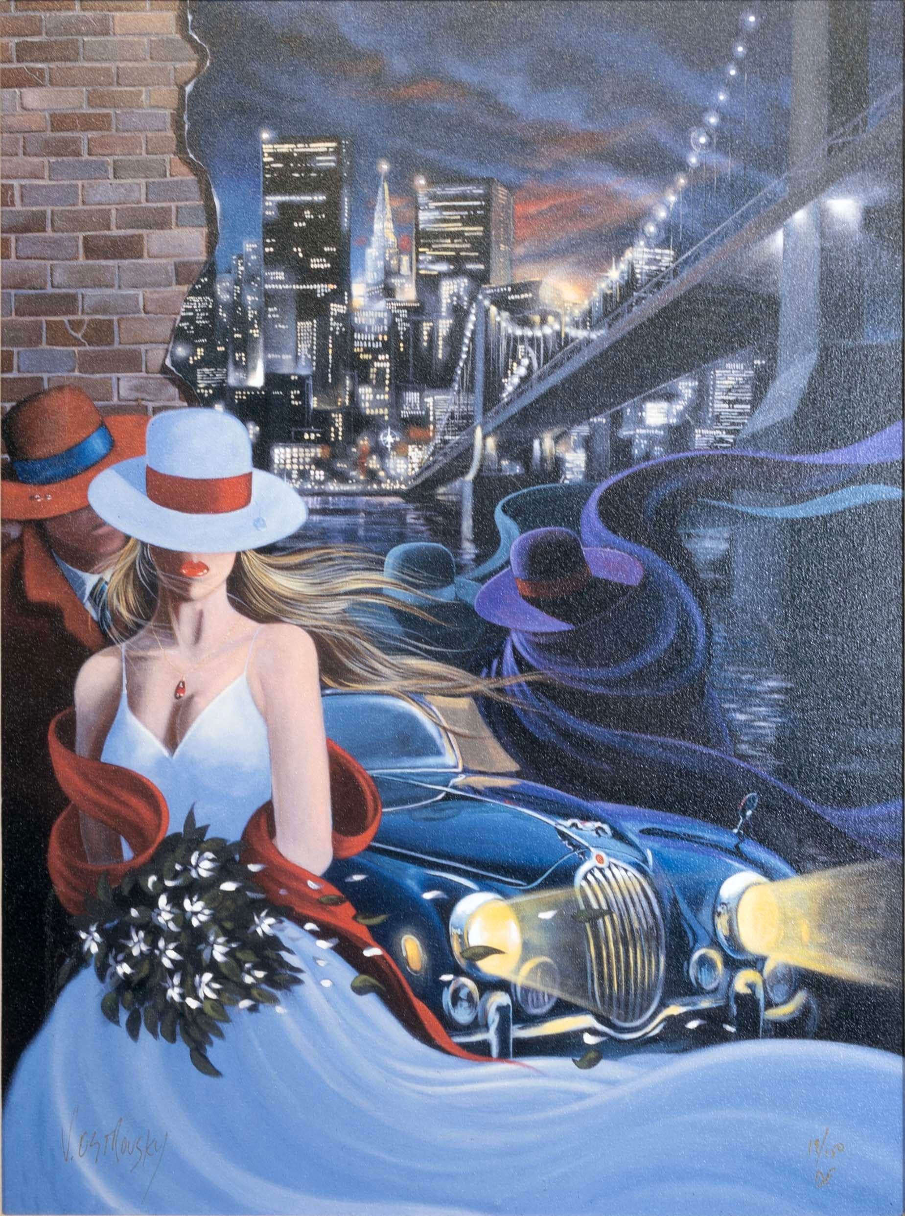 A contemporary enhanced giclee on canvas titled 