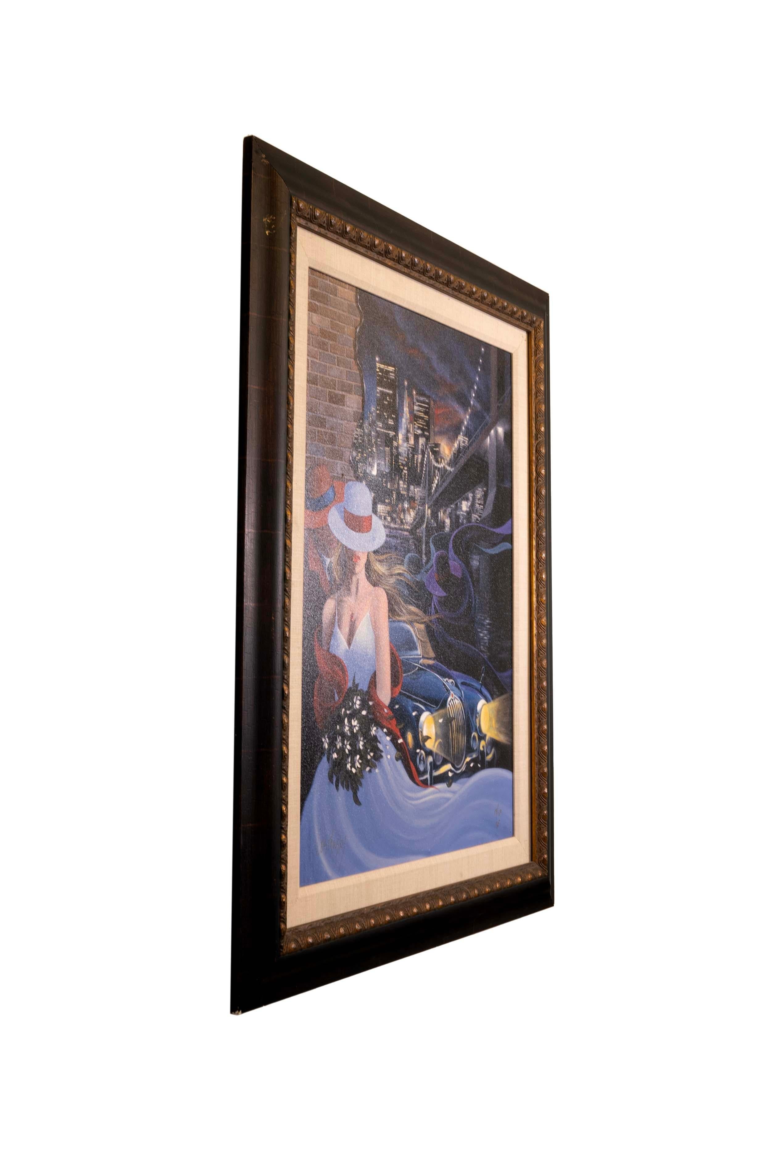Canadian Victor Ostrovsky Agent's Bride Signed Enhanced Giclee on Canvas 19/150 Framed