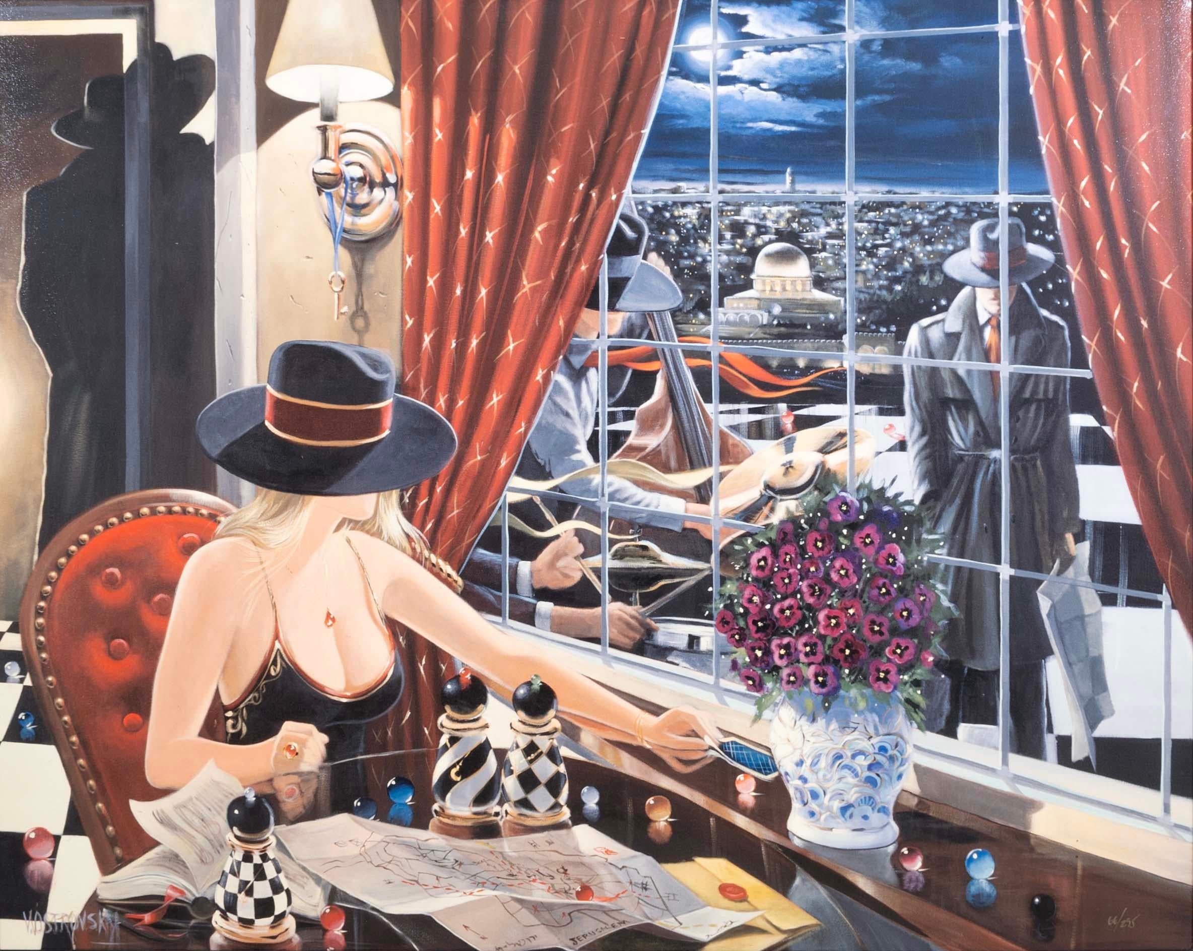 Canadian Victor Ostrovsky Jerusalem Paradox Signed Enhanced Giclee on Canvas 66/295