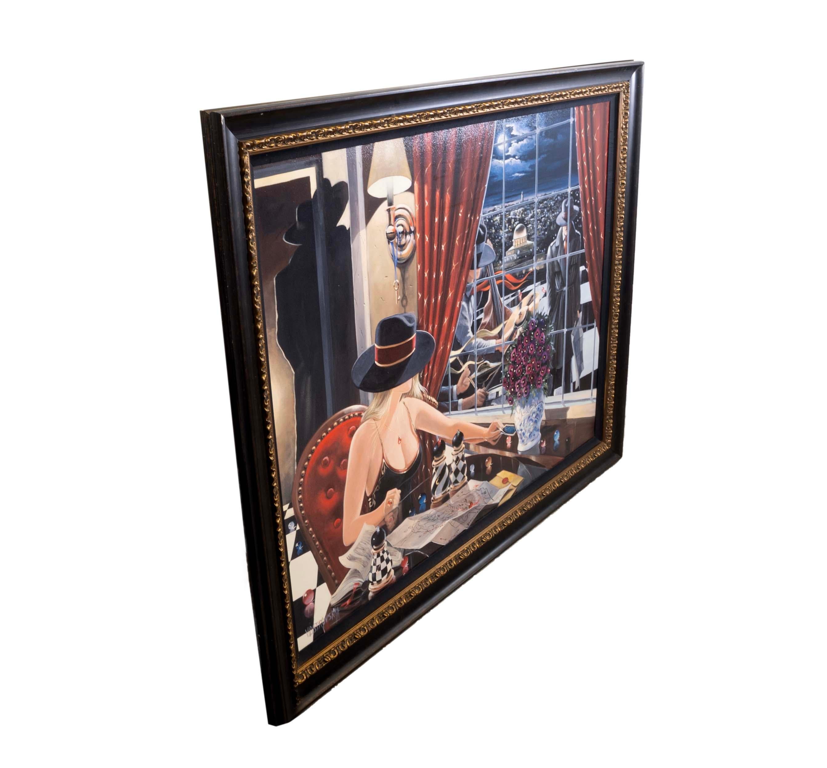 Victor Ostrovsky Jerusalem Paradox Signed Enhanced Giclee on Canvas 66/295 In Good Condition In Keego Harbor, MI