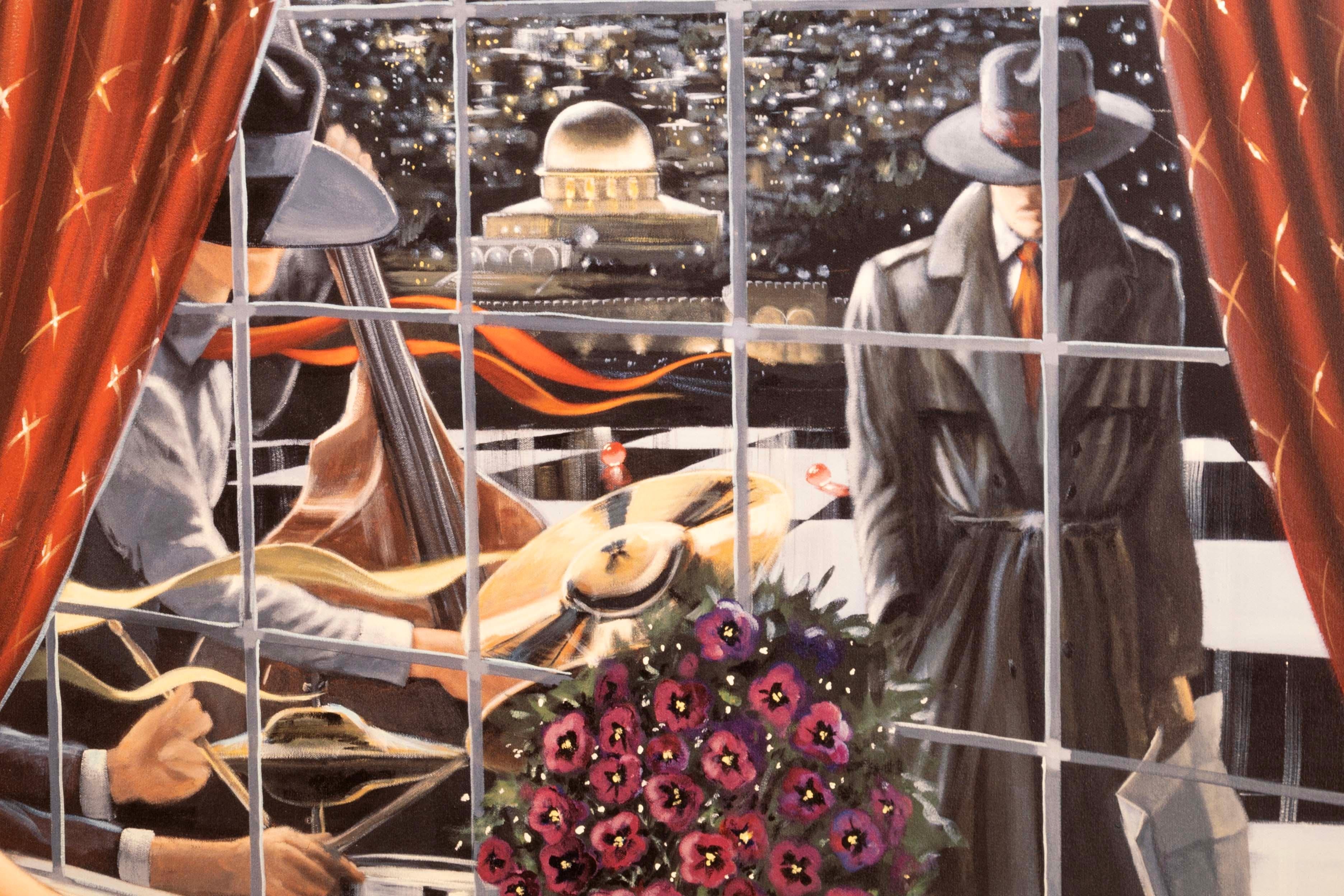 Contemporary Victor Ostrovsky Jerusalem Paradox Signed Enhanced Giclee on Canvas 66/295