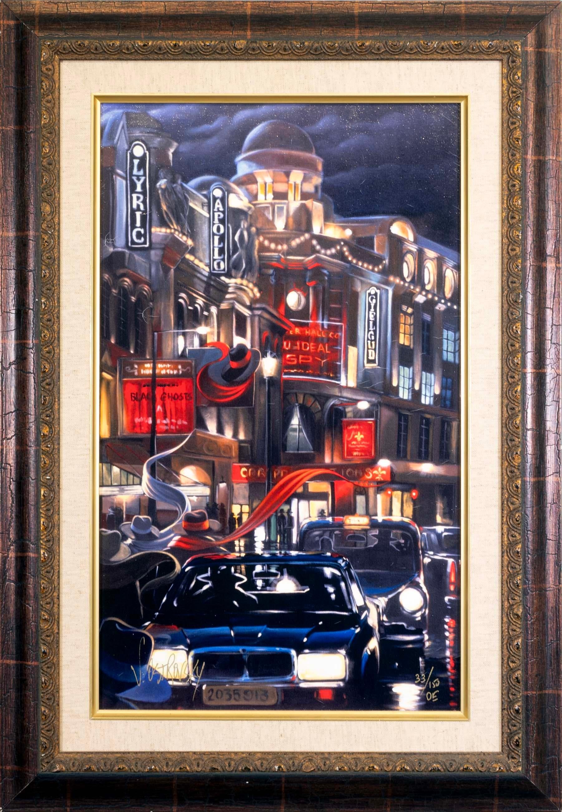 A contemporary enhanced giclee on canvas titled 