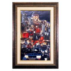Victor Ostrovsky London Contact Signé Giclée sur toile encadré 33/150