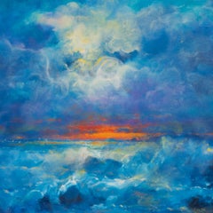 Atardecer en San Francisco", artista ruso-americano del Área de la Bahía