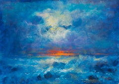 Atardecer en San Francisco", artista ruso-americano del Área de la Bahía