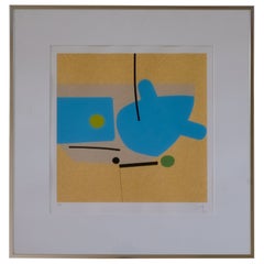 Victor Pasmore - Deux images (bleu)