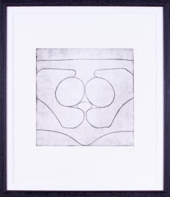 1979 etching by Victor Pasmore, inscribed, signed and dated, 'Cave of Calypso II