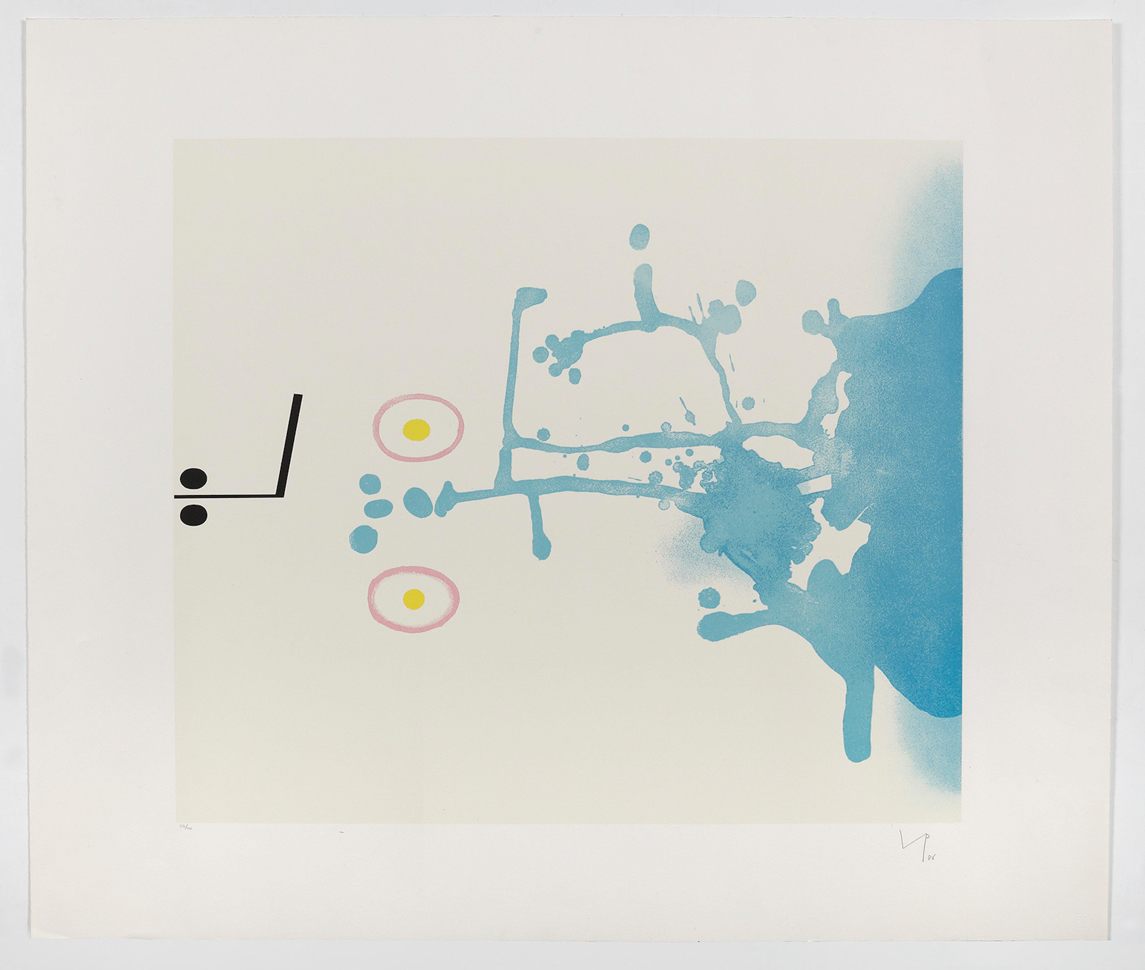 Blue Fantasy 2 - Print by Victor Pasmore