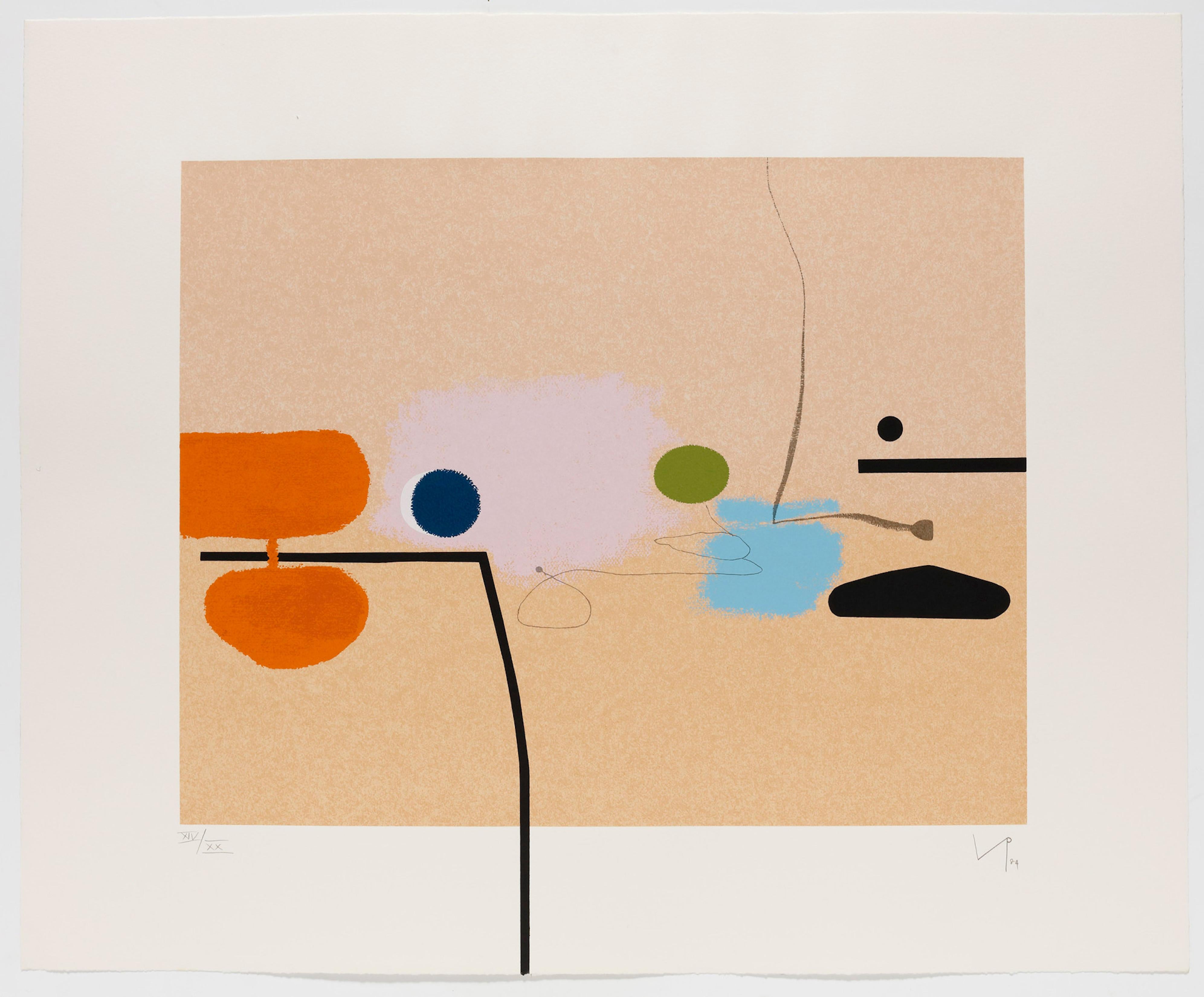 Composite Image: Orange and Pink - Print by Victor Pasmore