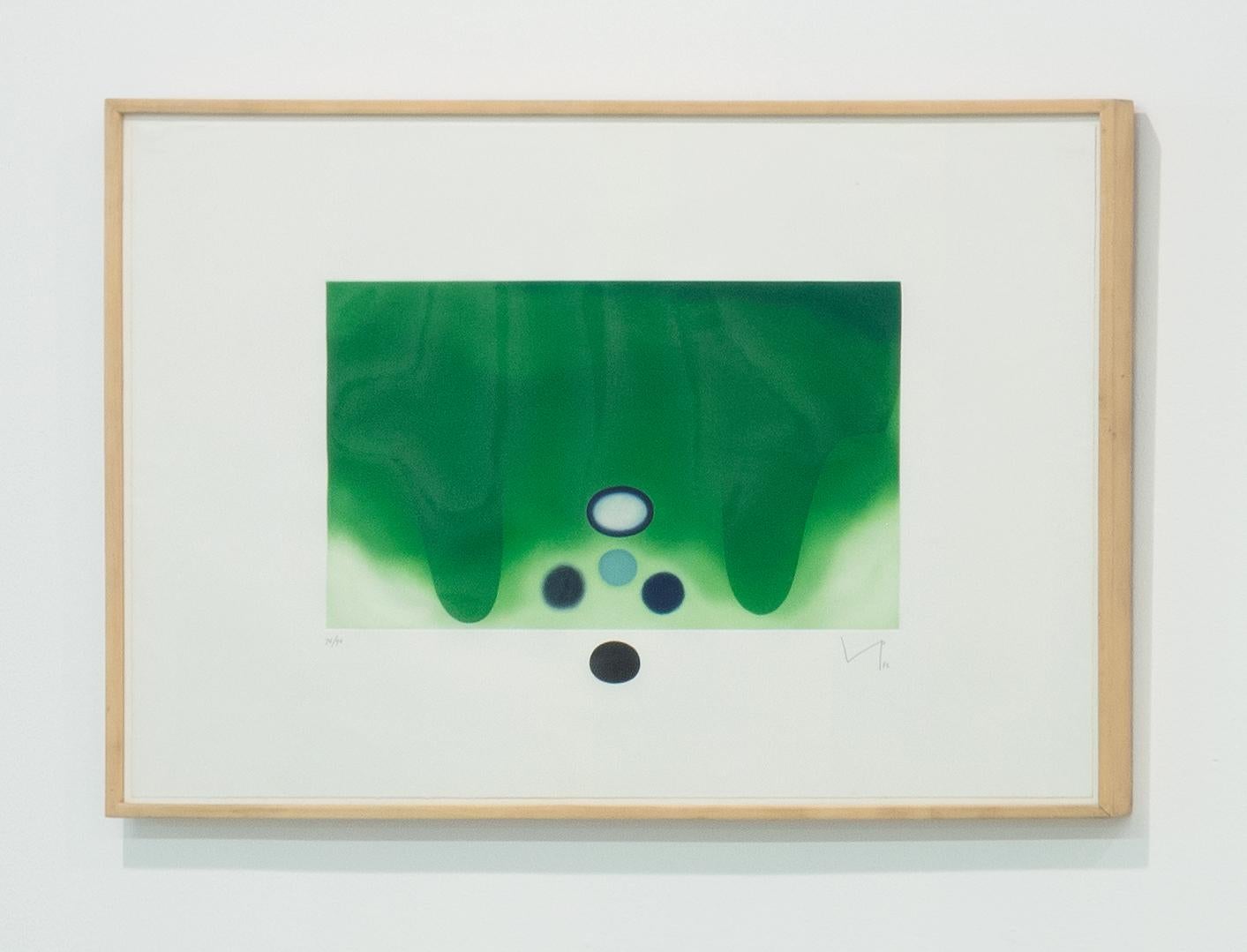 Green Darkness - Print by Victor Pasmore