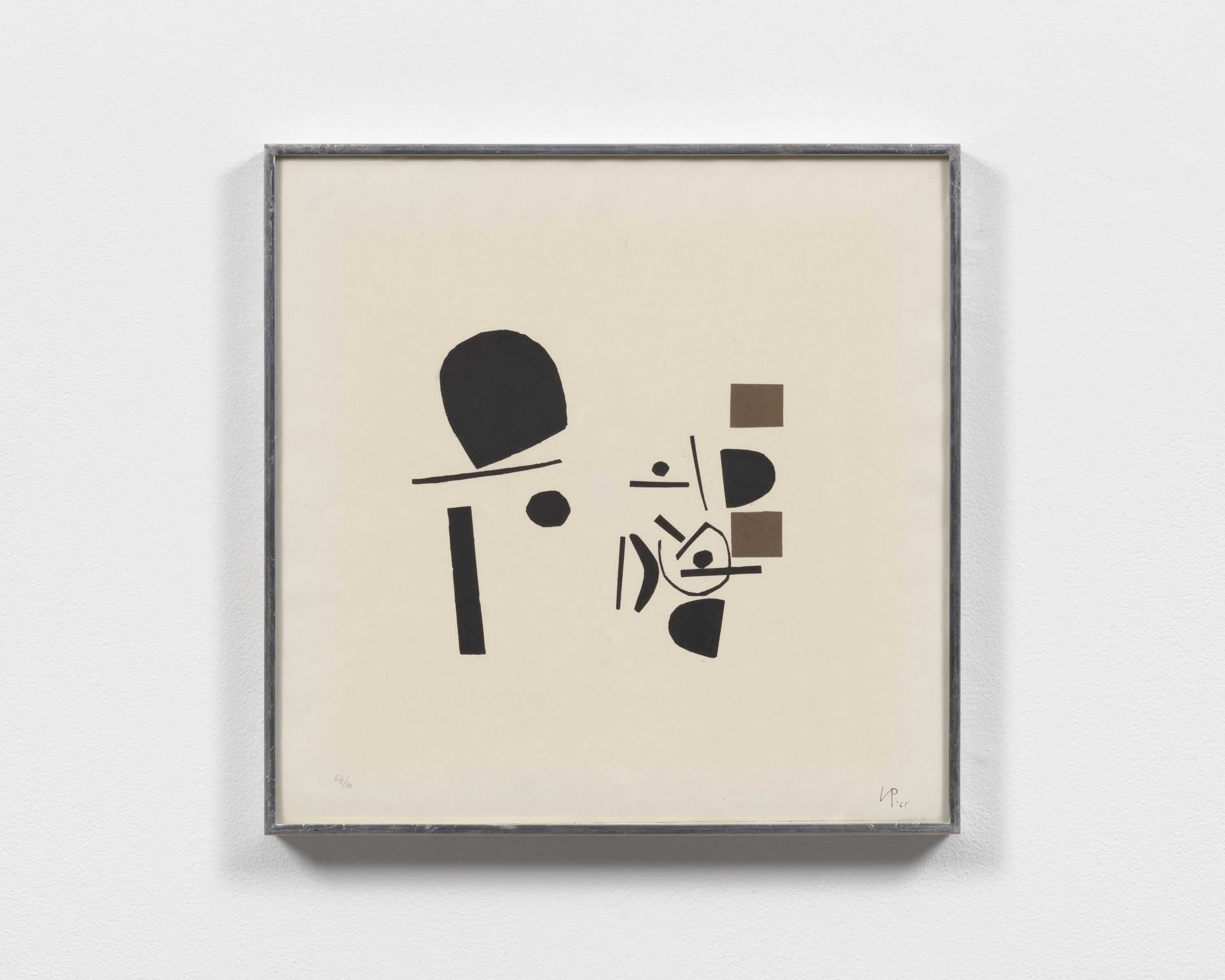 Victor Pasmore Abstract Print - Points of Contact No. 7