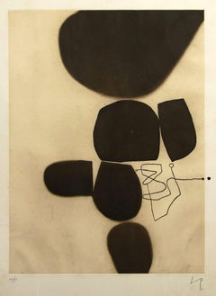 Three Images - Original Etching by Victor Pasmore - 1974