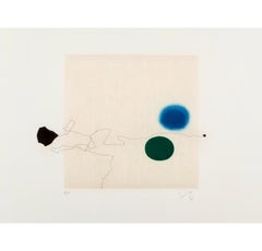 Ohne Titel, aus der sensorischen Welt von Victor Pasmore, Radierung mit Aquatinta, 1996