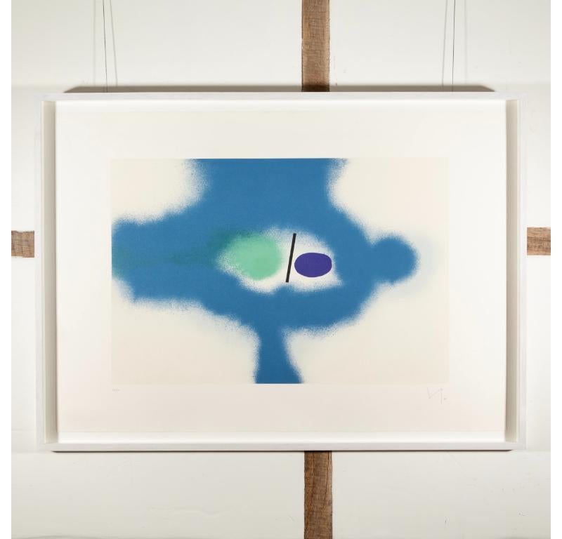 Untitled I (Abstract in Blue, Green and Purple) by Victor Pasmore, 1988 For Sale 1