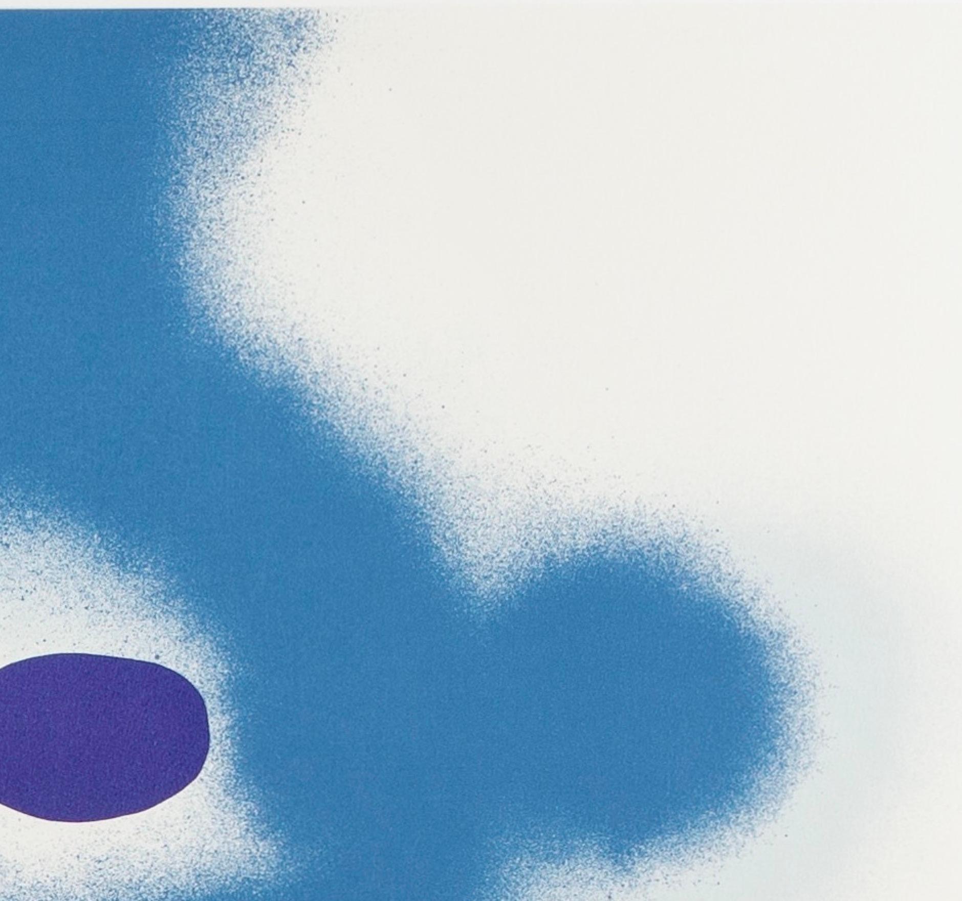 Untitled I (Abstract in Blue, Green and Purple) by Victor Pasmore, 1988 For Sale 3