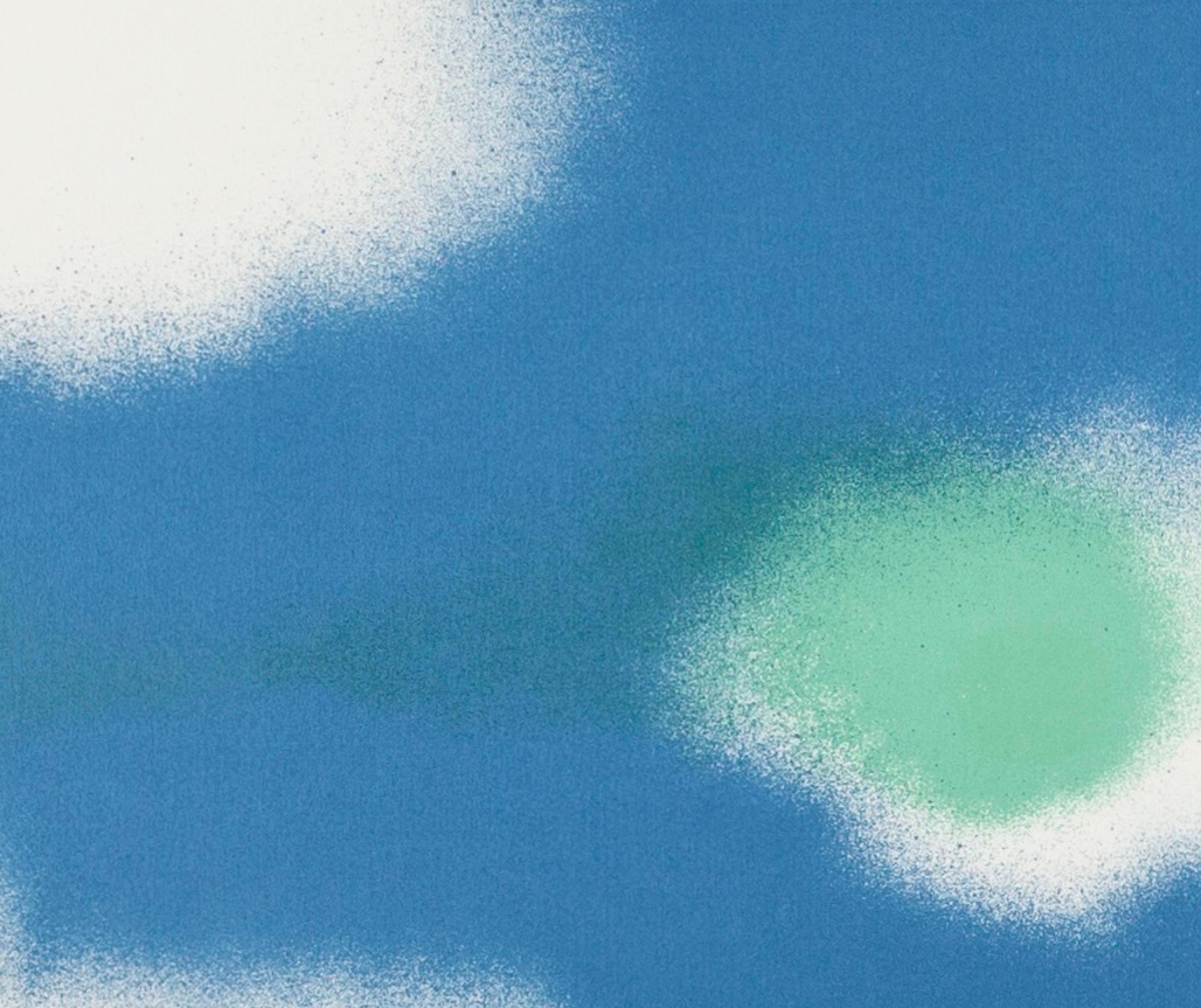 Untitled I (Abstract in Blue, Green and Purple) by Victor Pasmore, 1988 For Sale 4
