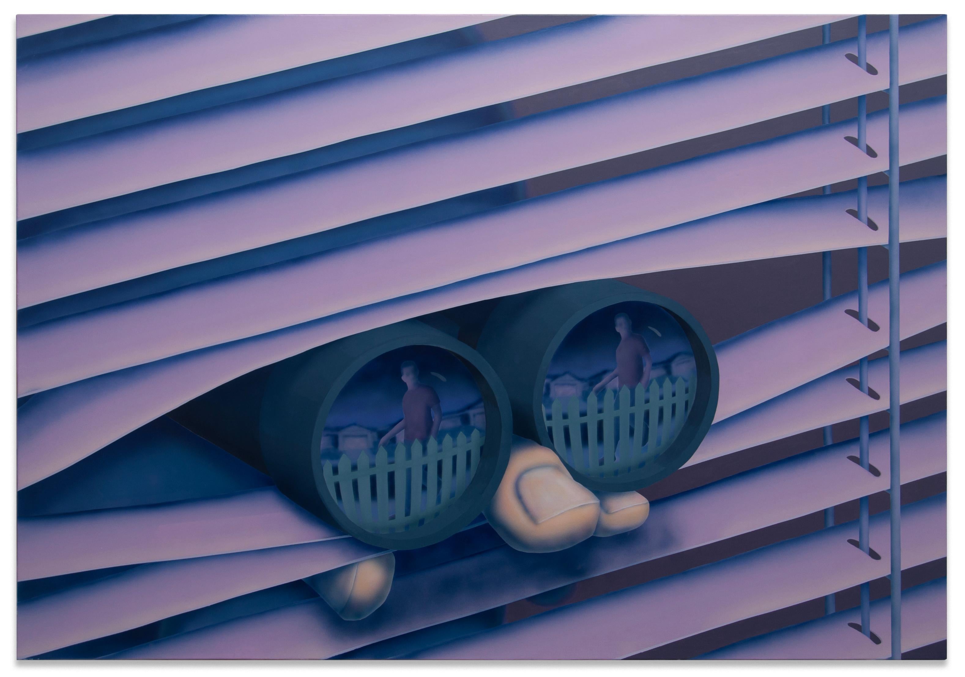 Figurative Painting di Victor Perez - "Watching You Too" 2023