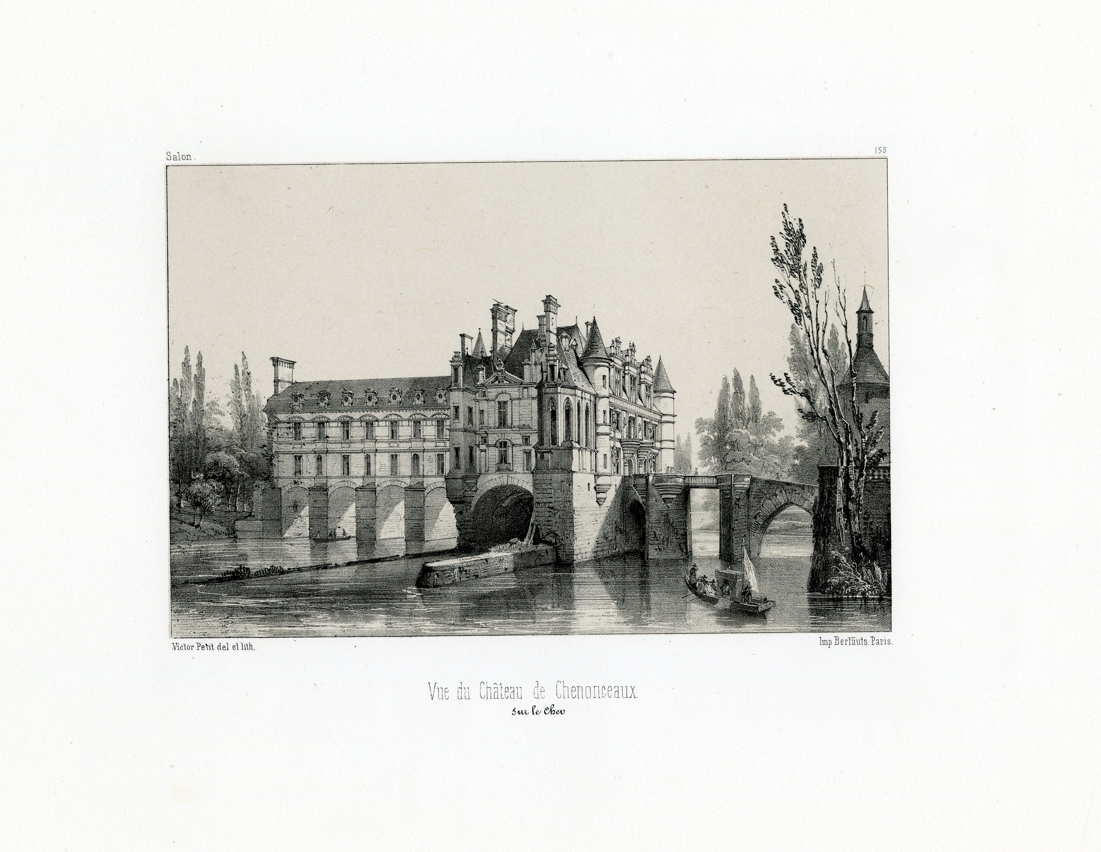Vue du châteaux de Chenonceaux For Sale 4