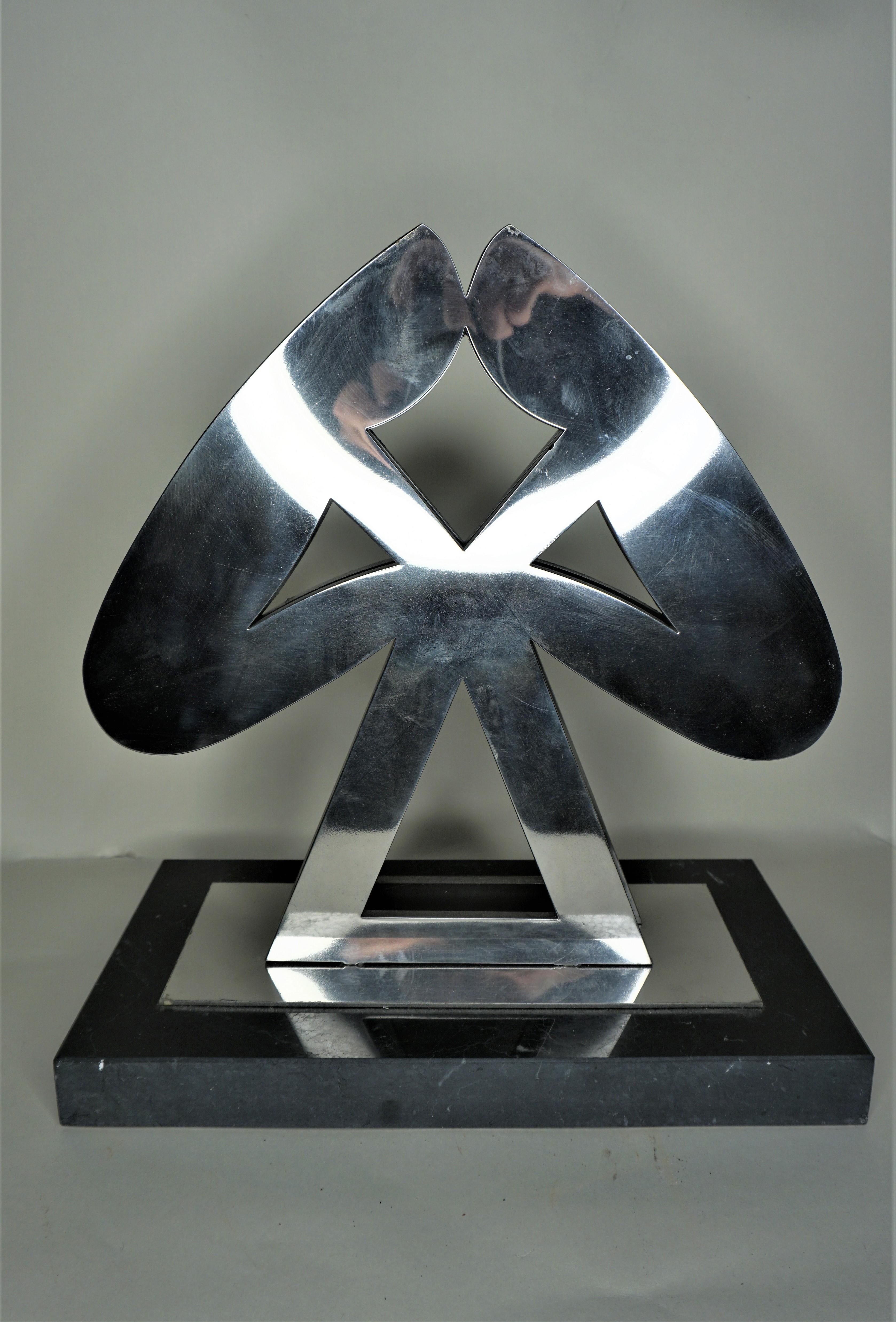 Dispute - Gray Abstract Sculpture by Victor Prodanchuk
