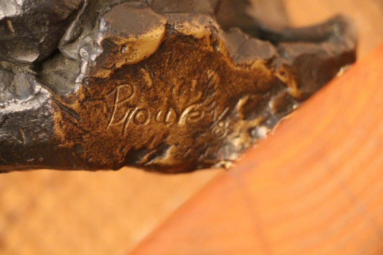 Victor Prouvé Kinderkopf in Bronze Ehemalige Sammlung Jean Prouvé, 8 Exemplare im Angebot 4