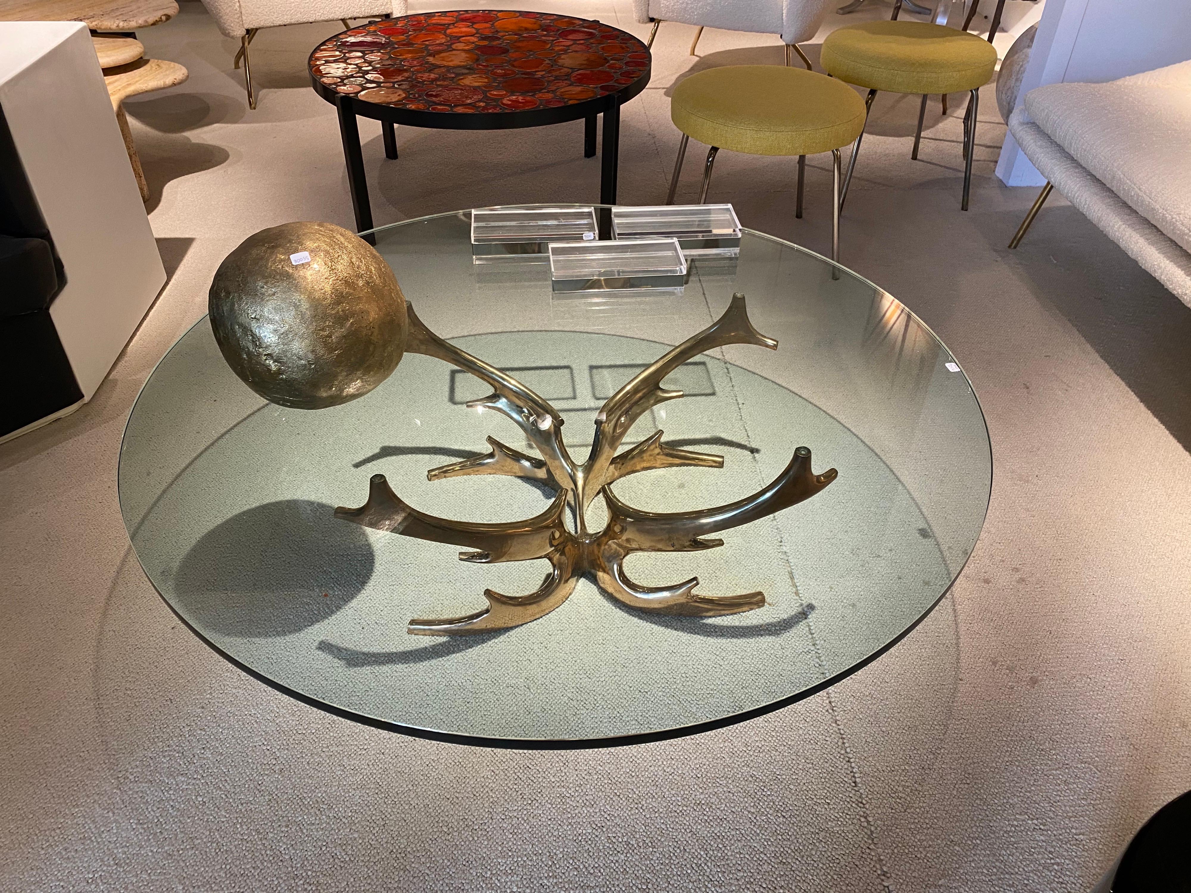 Late 20th Century Victor Roman Bronze Coffe Table