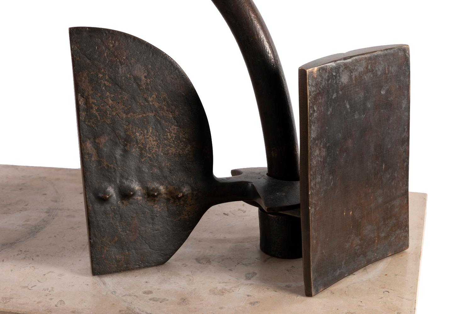 Victor Roman, La Porte, Bronze Sculpture, 1983 In Good Condition For Sale In Saint-Ouen, FR