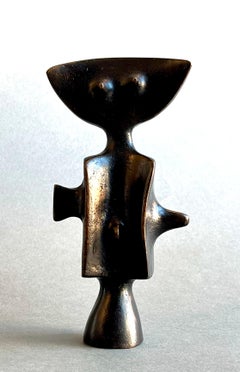 Victor Roman: "Regina", scultura originale in bronzo patinato x/8, C.C. 1980