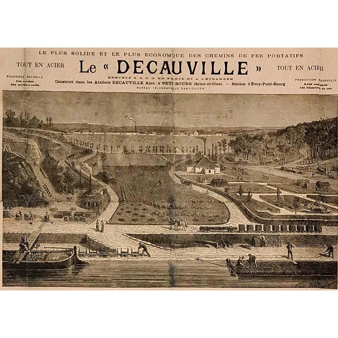 Circa 1885 Original document - The Decauville company - Railway Industry Train For Sale 2