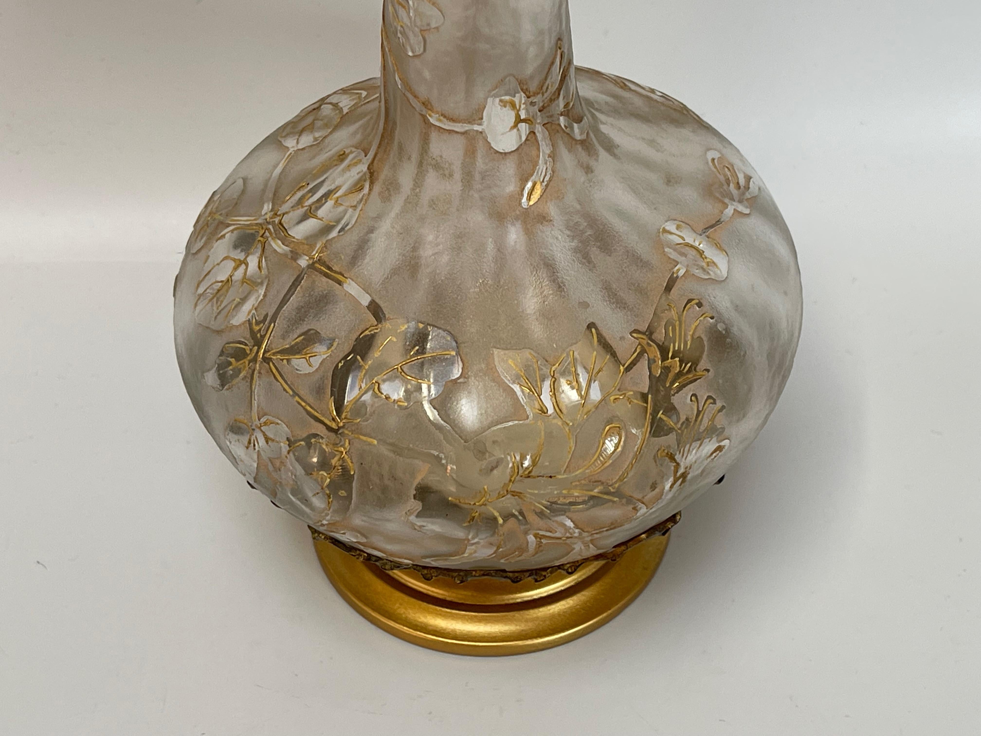 Victor Saglier and Daum Nancy Art Nouveau Carafe For Sale 7