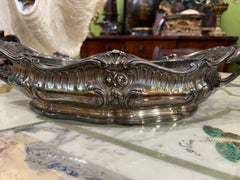 Victor Saglier (French, 1809-1894) Silvered Bronze Centerpiece or Planter