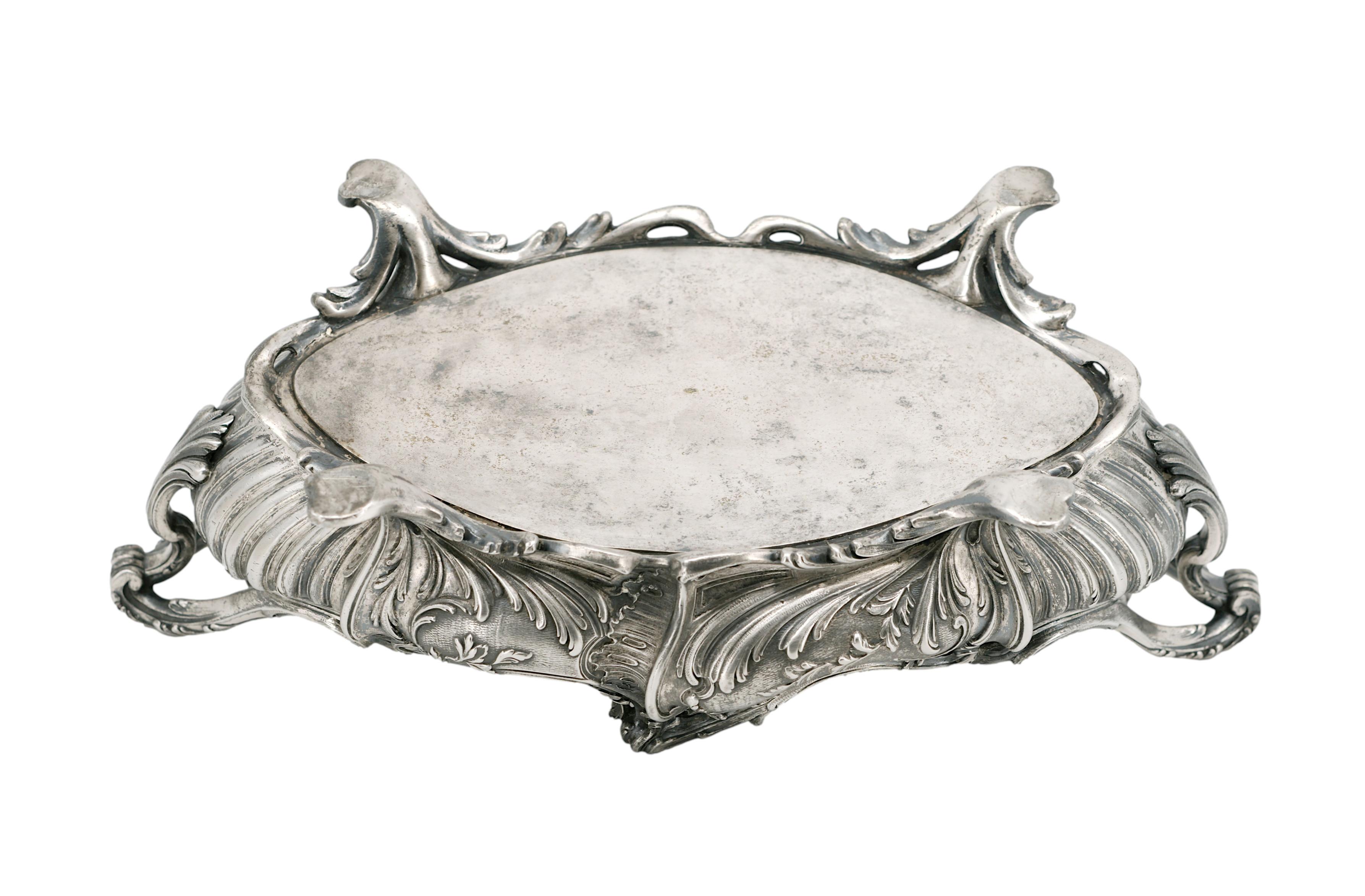 Victor SAGLIER Centrotavola in argento Art Nouveau francese, 1890 in vendita 5