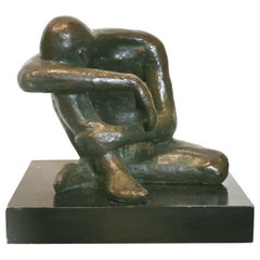 Sculpture figurative d'un nu figuratif de Victor Salimones « Introspection », Mexique