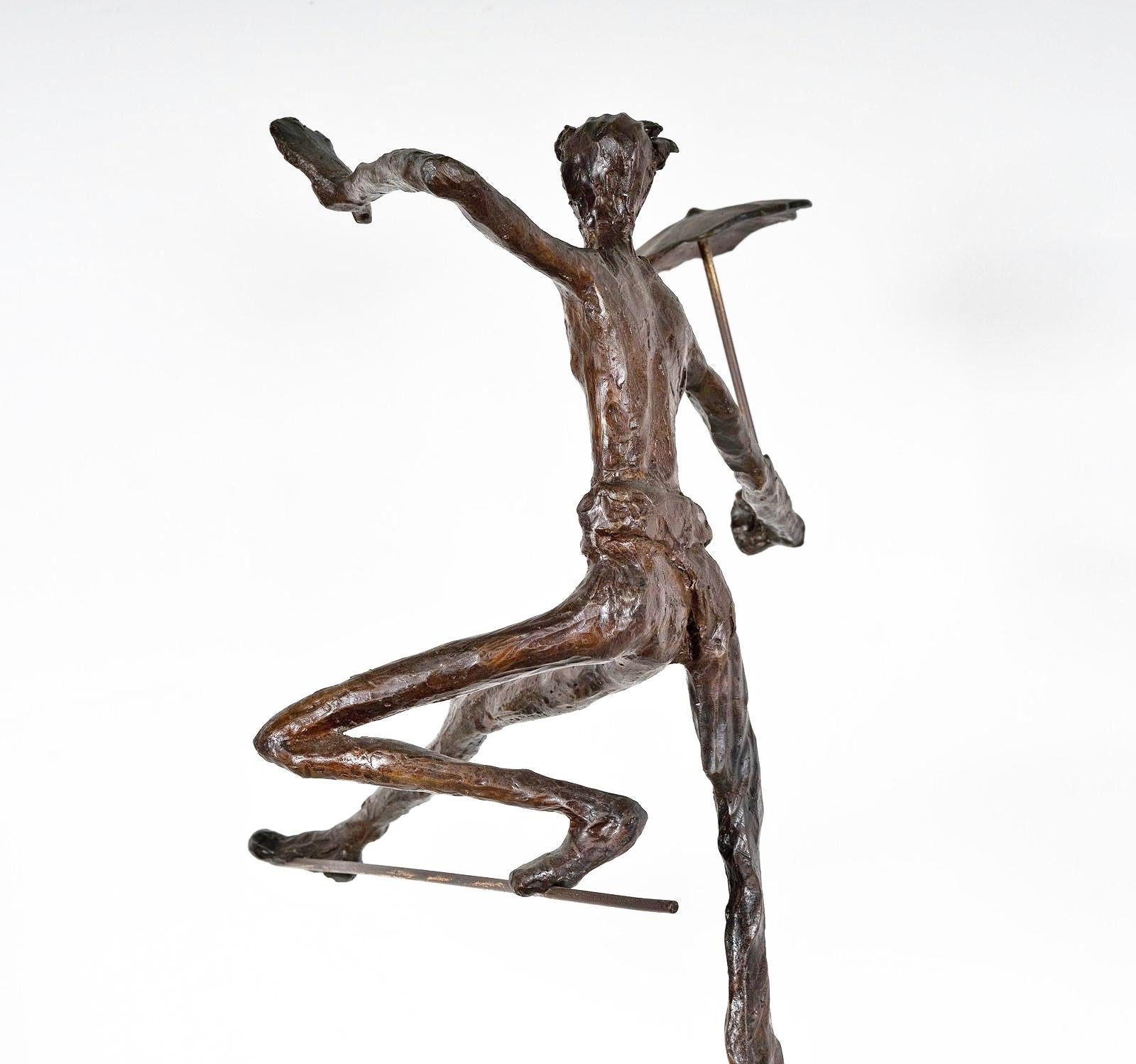 Moderno Scultura in bronzo di Victor Salmones El Acrobata, firmata e numerata, Messico anni '80 in vendita