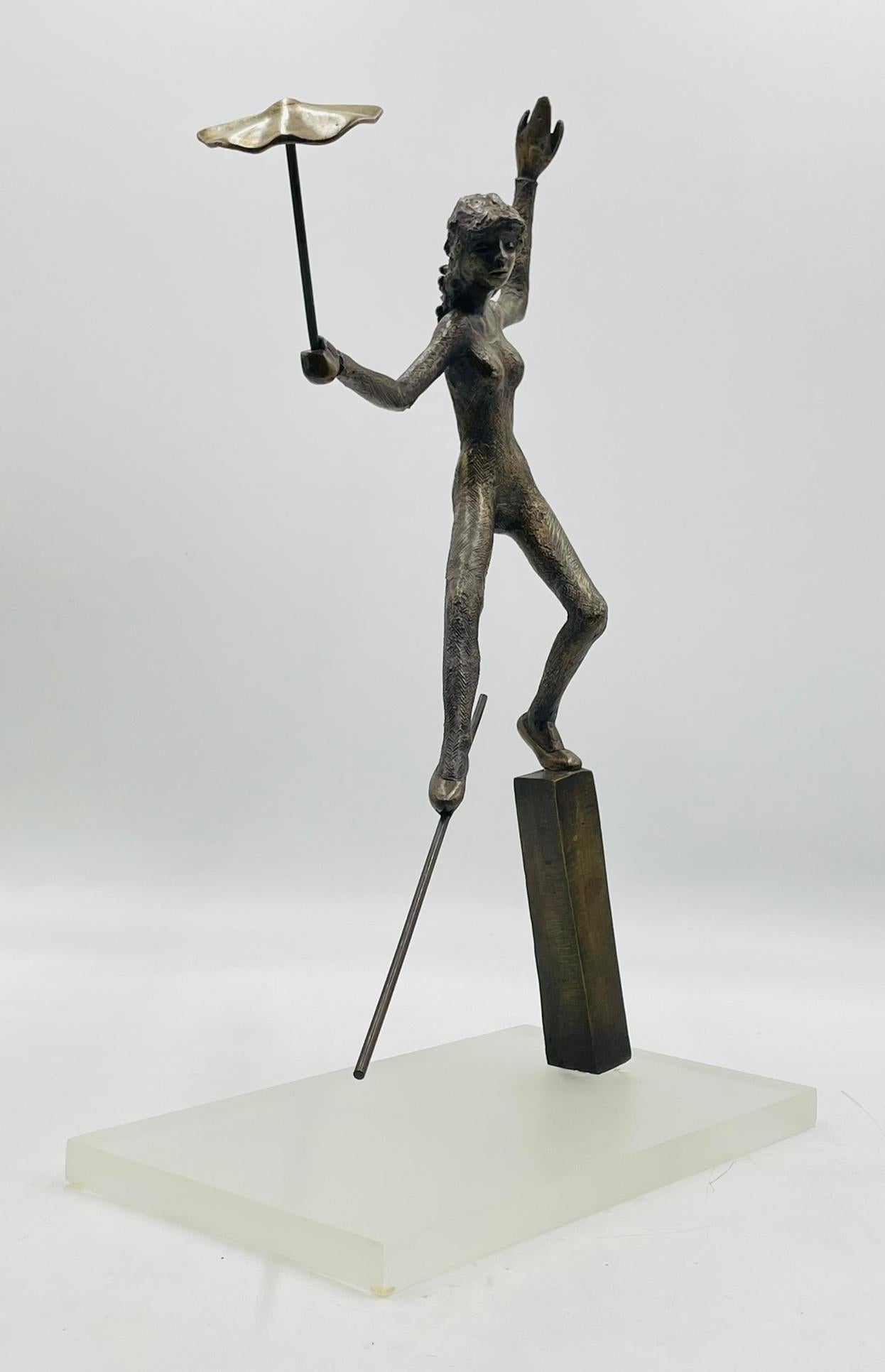 Fatto a mano Scultura in bronzo di Victor Salmones intitolata 