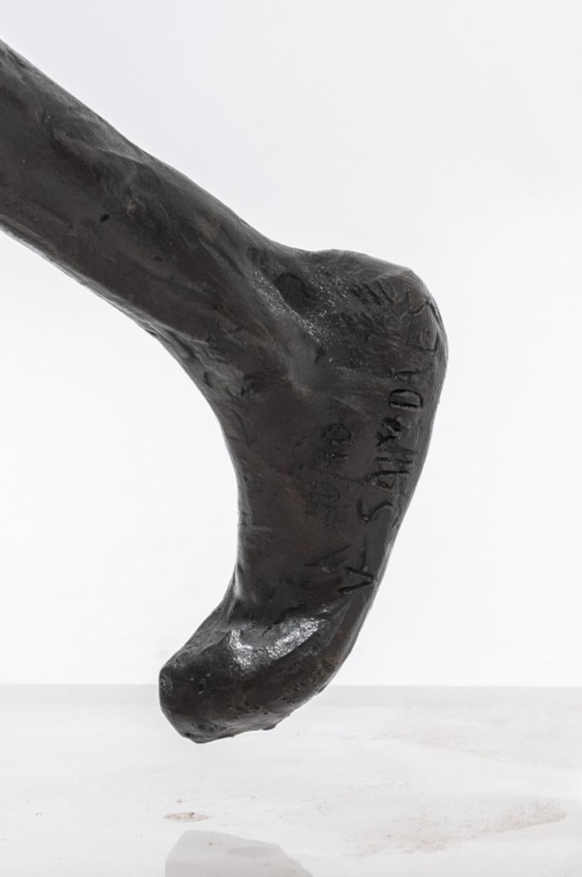 Victor Salmones Father & Child Bronze Sculpture 5