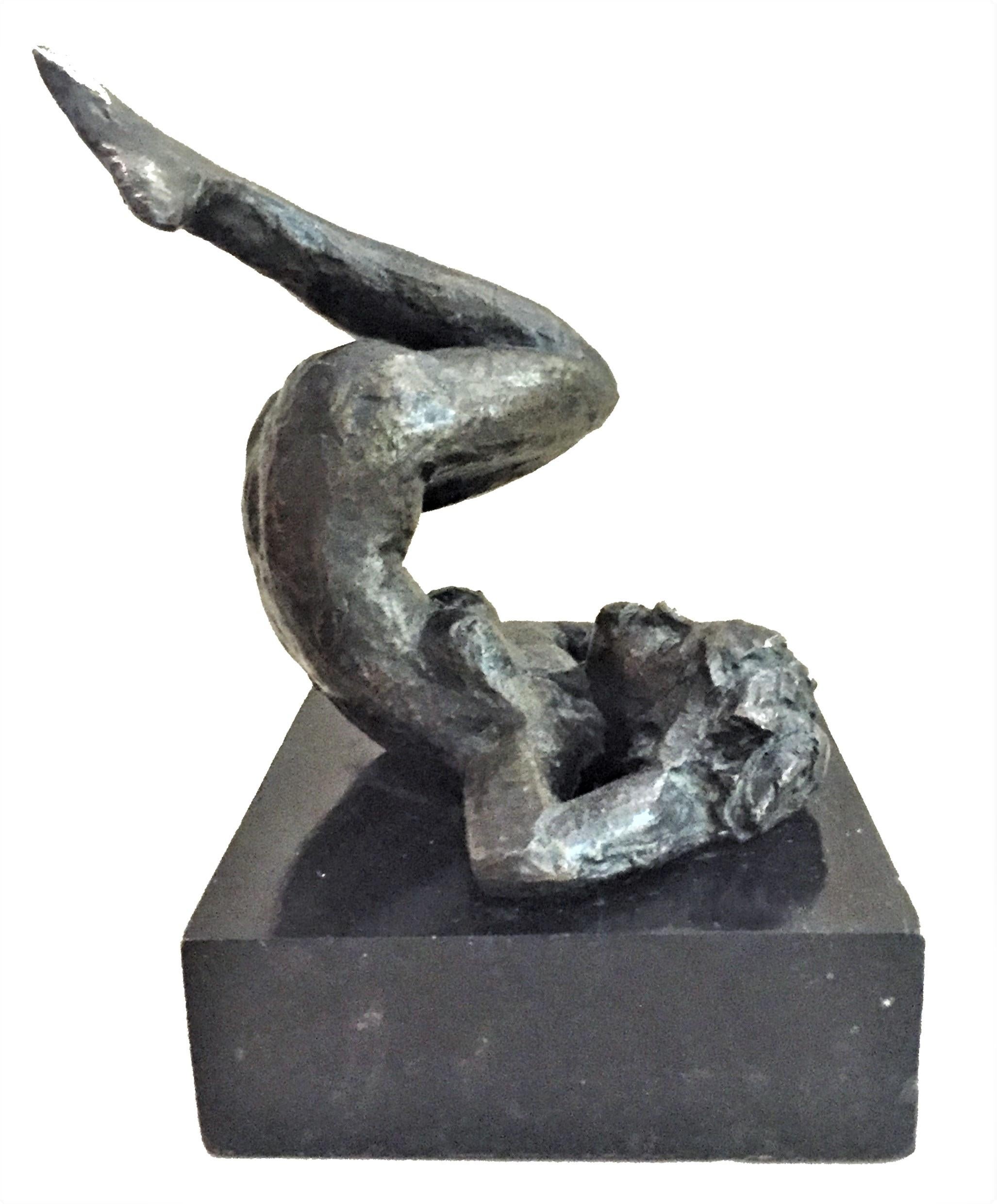 Victor Salmones, Mermaid, Patinated Bronze Sculpture, circa 1960s In Good Condition In New York, NY