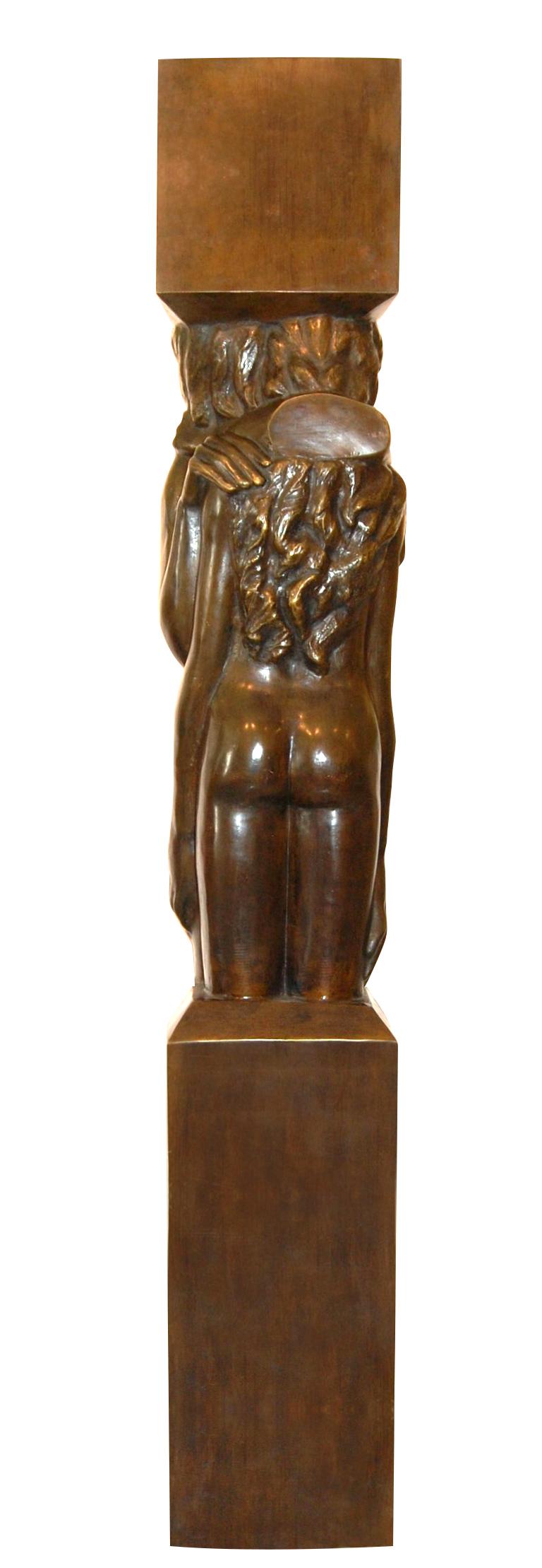  Große Bronze-Skulptur Eternal Moment – Sculpture von Victor Salmones