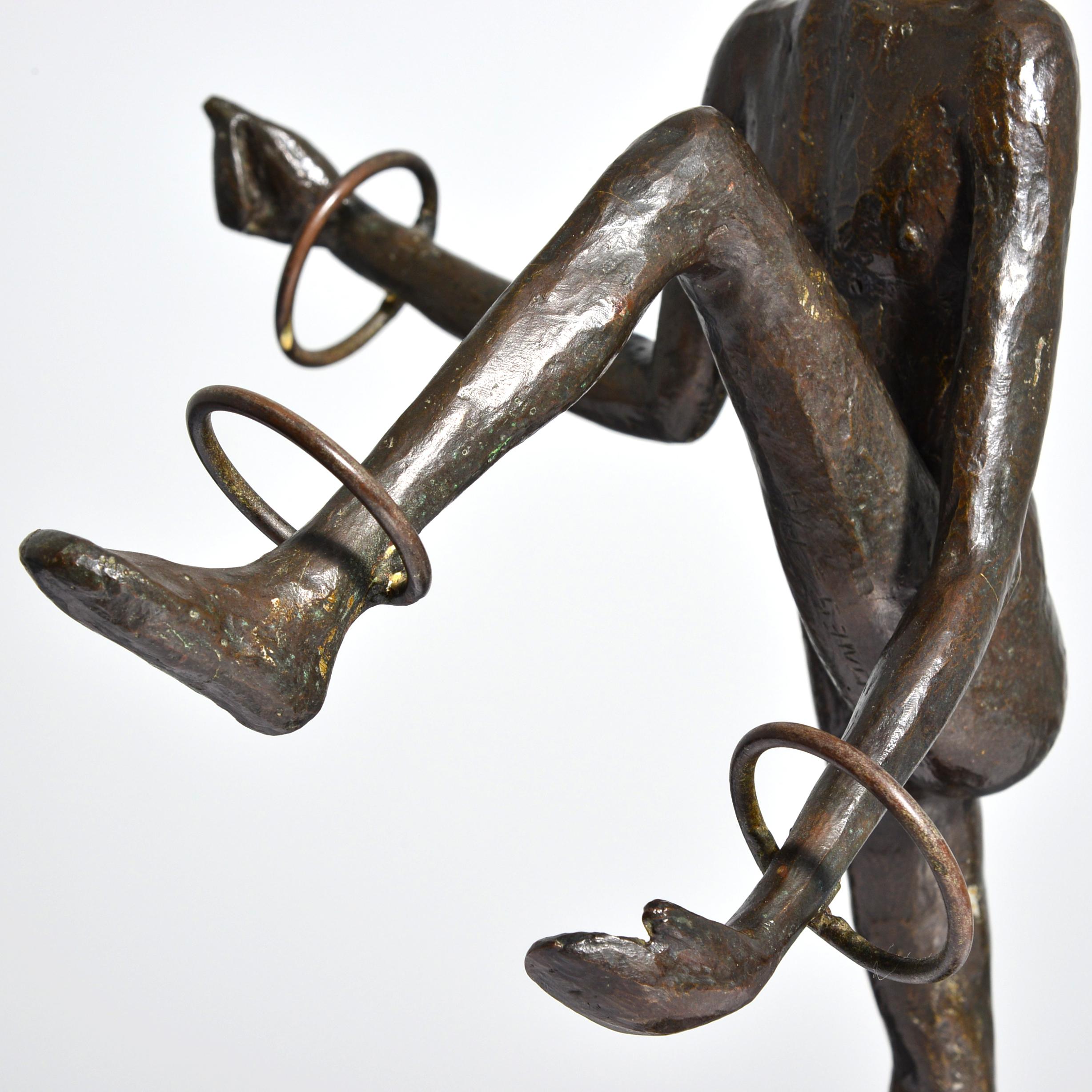 Victor Salmones “Juggler” Bronze Sculpture For Sale 3
