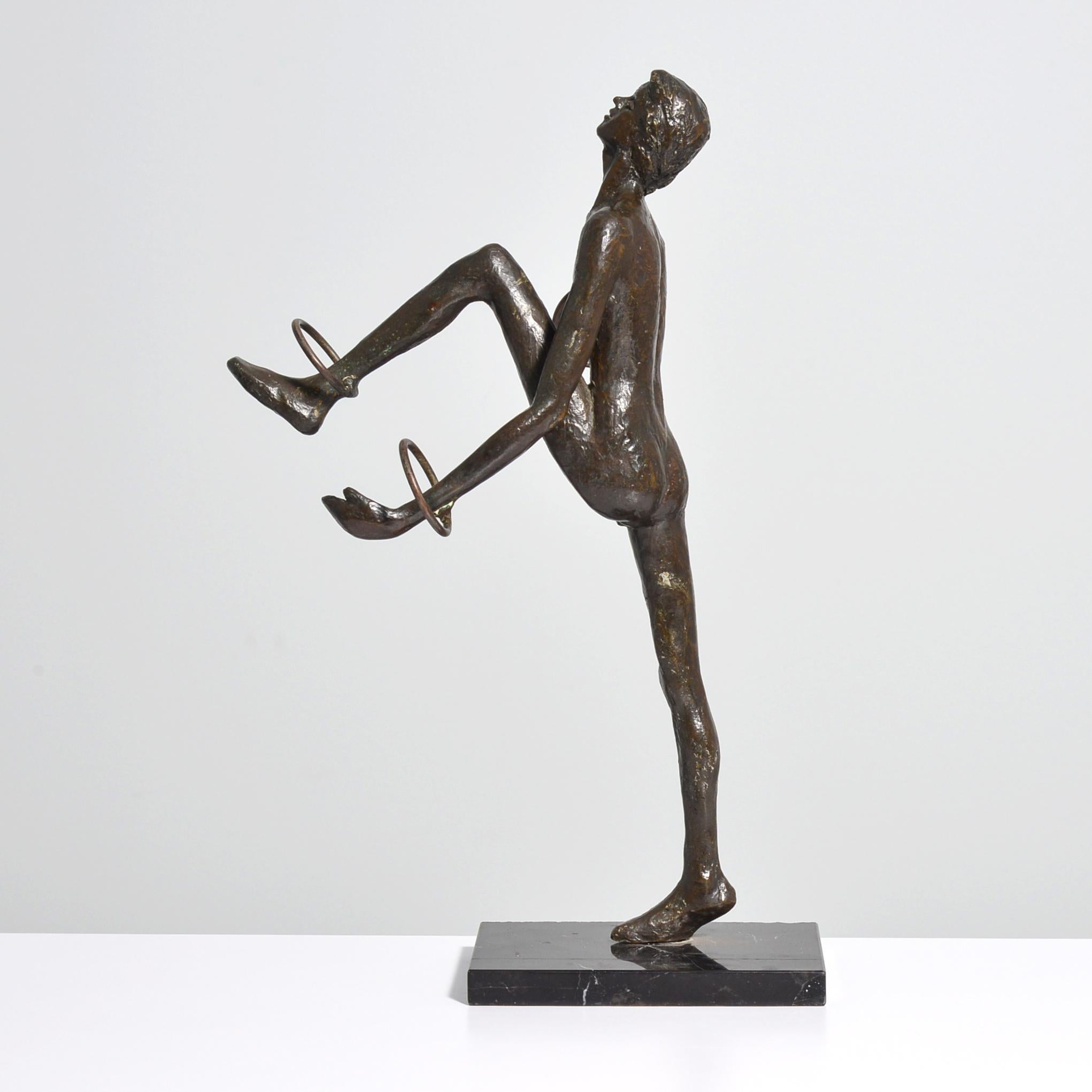 Victor Salmones “Juggler” Bronze Sculpture For Sale 4